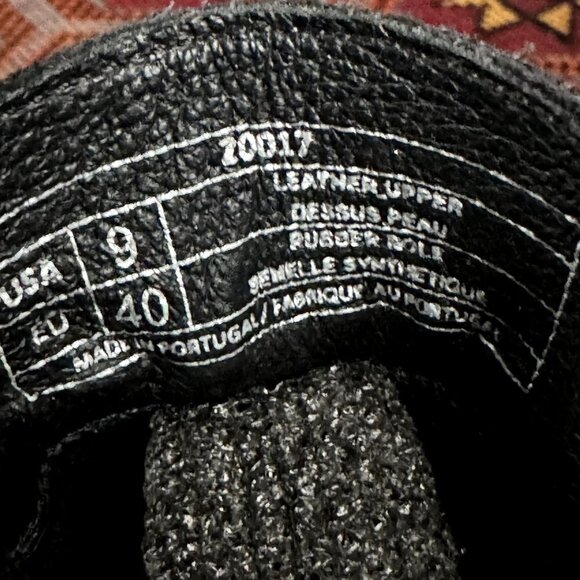 Antonia De Faria Tara Chelsea Black Suede Leather Lug Block Heel Boot Size 9 - Picture 12 of 14